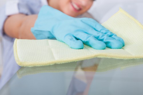 Upholstery cleaning in a Kensington home with a sofa being refreshed