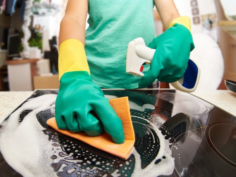 Post-construction cleaning in a Kensington commercial space