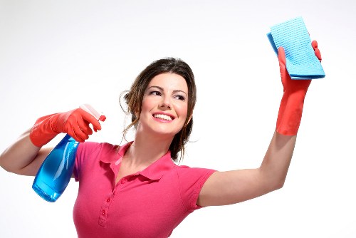 Local cleaner working in a Kensington period property