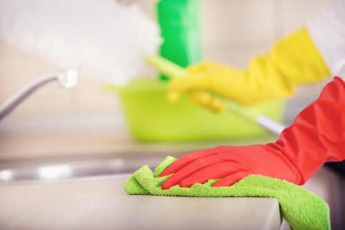 Local Kensington oven cleaner preparing a kitchen appliance for deep cleaning